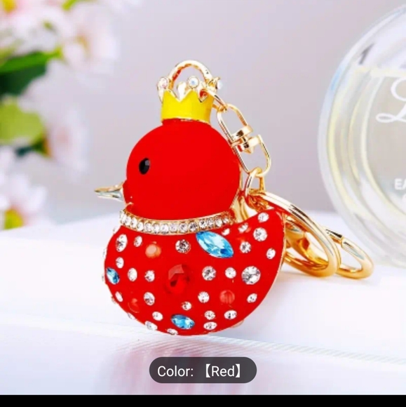 unknown Accessories - Rhinestone Duck key chain/ bag charm New